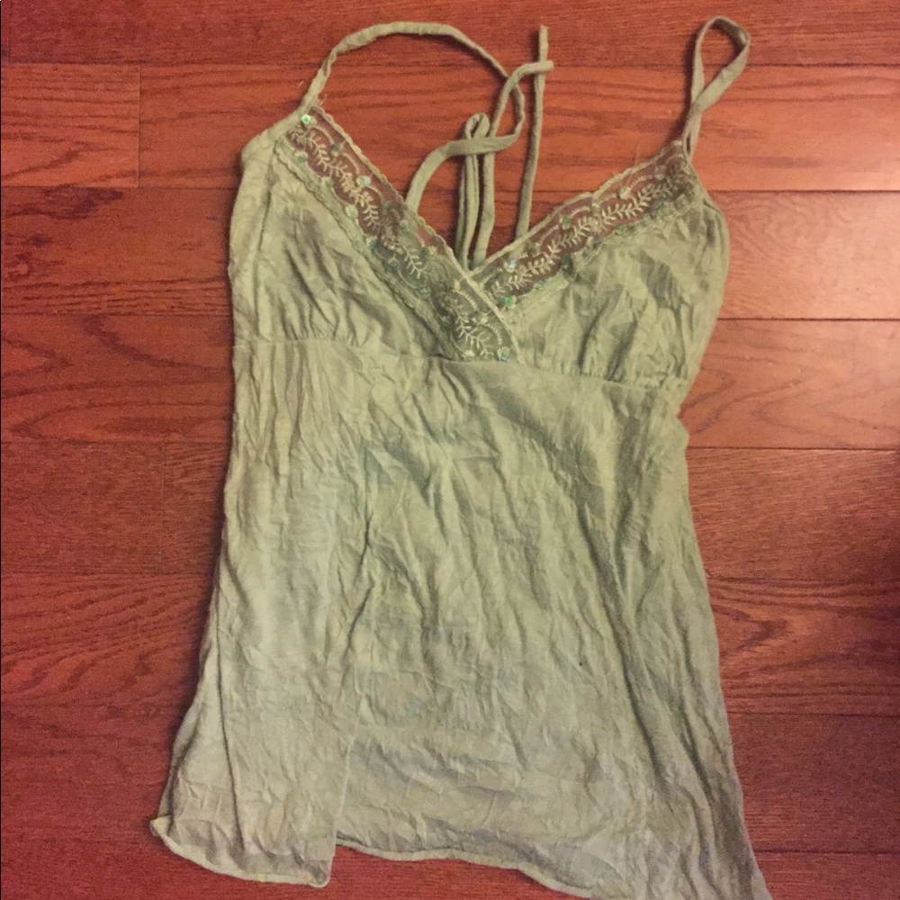 Lightweight green tank top - S